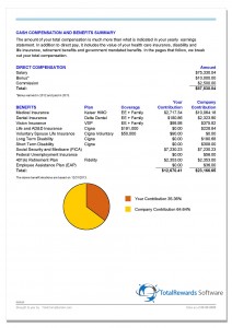 TotalRewards Cash Compensation Benefits example