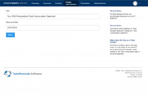 report name and date screenshot - TotalRewards Software