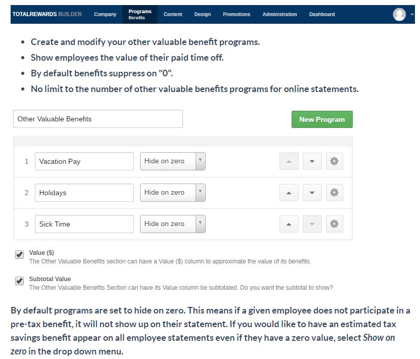 TotalRewards KnowledgeOwl - Custom Programs